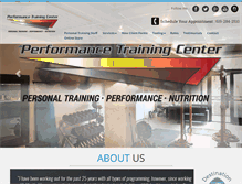 Tablet Screenshot of performcenter.com